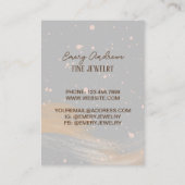 Eenvoudige Designer Sieraden Oorbel Houder Display Visitekaartje (Achterkant)