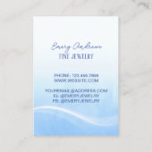 Eenvoudige Designer Sieraden Oorbel Houder Display Visitekaartje (Achterkant)