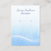 Eenvoudige Designer Sieraden Oorbel Houder Display Visitekaartje (Voorkant)