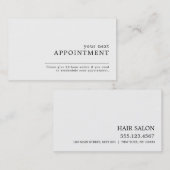 Eenvoudige designkaart afsprakenkaartje (Voorkant / Achterkant)