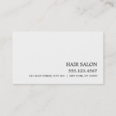 Eenvoudige designkaart afsprakenkaartje (Achterkant)