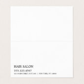 Eenvoudige designkaart visitekaartje (Buitenkant ongevouwen)