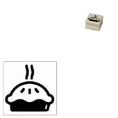 Eenvoudige dessert Food Steaming Pie Miniatuur Rubberstempel (Gestempeld)