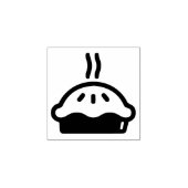 Eenvoudige dessert Food Steaming Pie Miniatuur Rubberstempel (Afrduk)