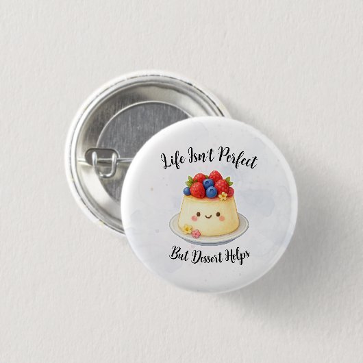 Eenvoudige dessertknop ronde button 3,2 cm (Voorkant /achterkant)