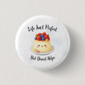 Eenvoudige dessertknop ronde button 3,2 cm (Voorkant)