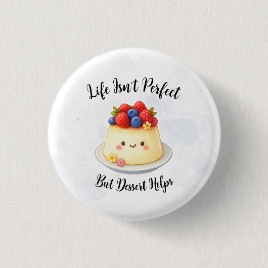 Eenvoudige dessertknop ronde button 3,2 cm (Voorkant)