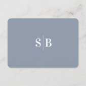 Eenvoudige details over het blauwe huwelijk in de  informatiekaartje (Achterkant)