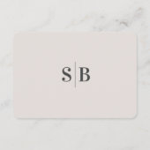 Eenvoudige details over het buitenwitte Ivory Wedd Informatiekaartje (Achterkant)