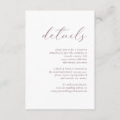 Eenvoudige details over het gebottelde gebak van l informatiekaartje (Voorkant)