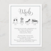 Eenvoudige details over het handlijntje met kallig informatiekaartje (Voorkant)