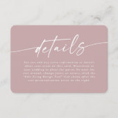 Eenvoudige details over het troebelen van de moefy informatiekaartje (Voorkant)