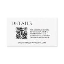 Eenvoudige details — RSVP QR-code Website