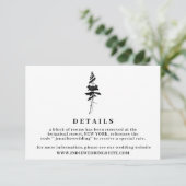 Eenvoudige details van Forest Pine Indie Rustic Kaart (Staand voorkant)