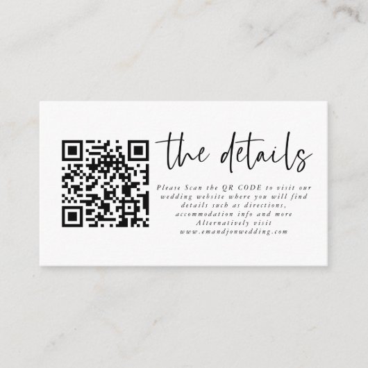 Eenvoudige details van het kleurendriksysteem QR-c Informatiekaartje (Voorkant)