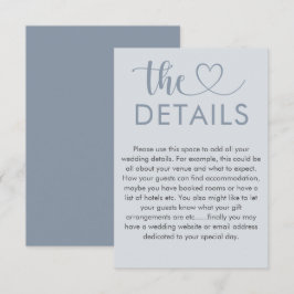 Eenvoudige details van het paardenbruine mosterd informatiekaartje