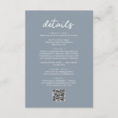 Eenvoudige details van QR-code voor grafisch scrip Informatiekaartje (Voorkant)