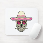 Eenvoudige Dia de Muertos schedel met Pet | Muisma Muismat (Met muis)