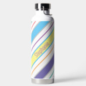 Eenvoudige diagonale strepen waterfles (Links)