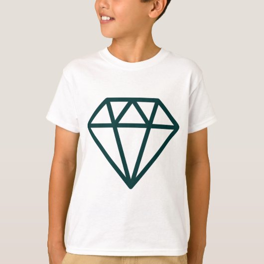 Eenvoudige diamant t-shirt (Voorkant)