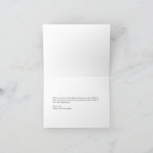 Eenvoudige diepe robijnrood bedankkaart (Binnen)