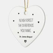 eenvoudige dierenarts keramisch ornament (Links)