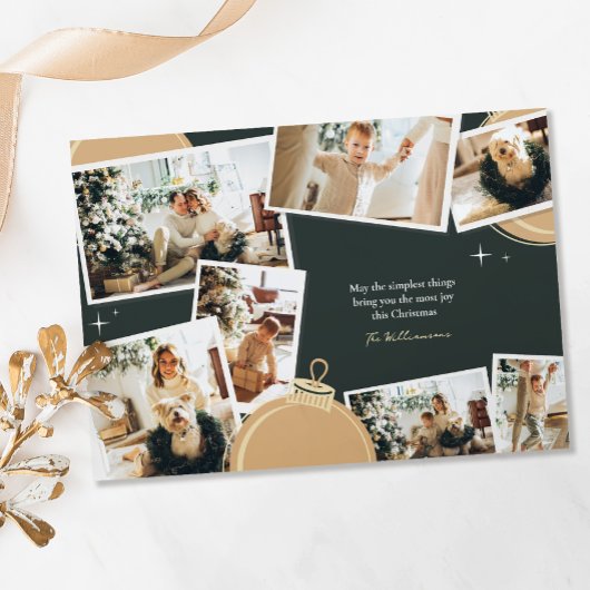 Eenvoudige dingen 7 Fotocollage Kerstmis Feestdagenkaart