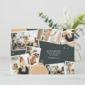 Eenvoudige dingen 7 Fotocollage Kerstmis Feestdagenkaart (Staand voorkant)