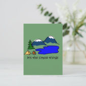 Eenvoudige dingen - Camping Briefkaart (Staand voorkant)