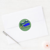 Eenvoudige dingen - Camping Ronde Sticker (Envelop)