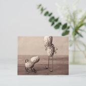 Eenvoudige dingen - Man en hond Briefkaart (Staand voorkant)