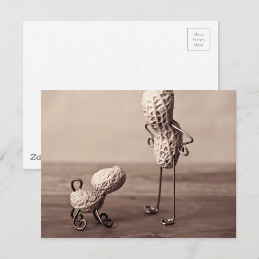 Eenvoudige dingen - Man en hond Briefkaart (Voorkant / Achterkant)