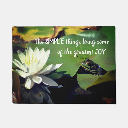 Eenvoudige dingen van Inspirerend prijsopgave Deurmat (Voorkant)