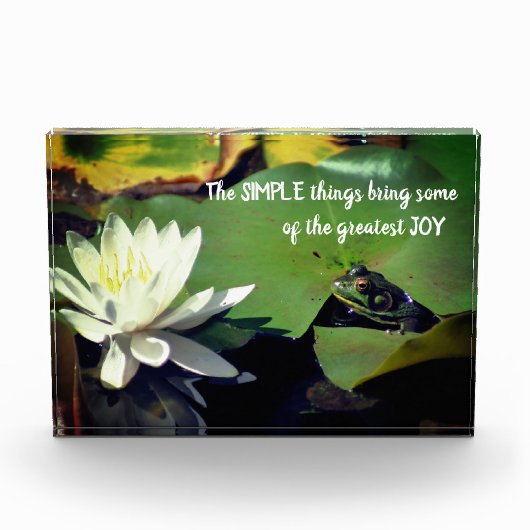 Eenvoudige dingen van Inspirerend prijsopgave Fotoblokken (Voorkant)