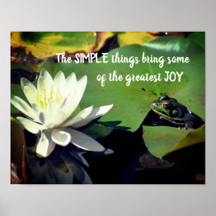 Eenvoudige dingen van Inspirerend prijsopgave Poster