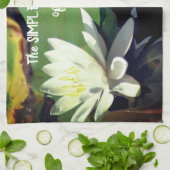 Eenvoudige dingen van Inspirerend prijsopgave Theedoek (Gevouwen)