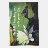 Eenvoudige dingen van Inspirerend prijsopgave Theedoek (Verticaal)