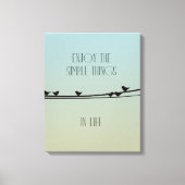 Eenvoudige dingen Vogels Canvas Afdruk (Voorkant)