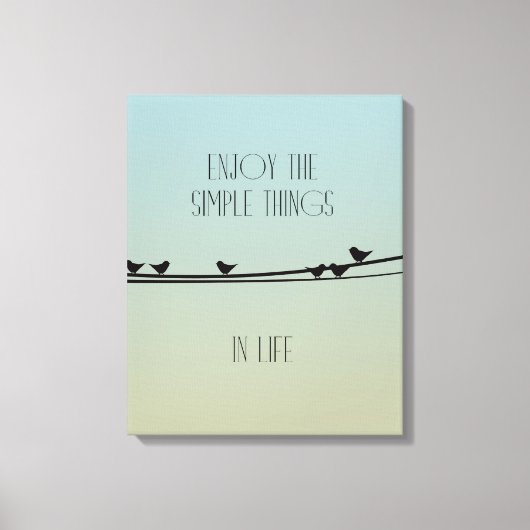 Eenvoudige dingen Vogels Canvas Afdruk (Voorkant)