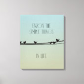 Eenvoudige dingen Vogels Canvas Afdruk (Voorkant)