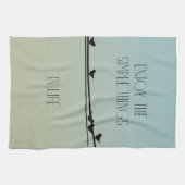 Eenvoudige dingen Vogels Theedoek (Horizontaal)