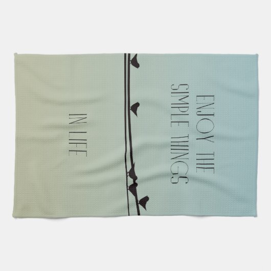 Eenvoudige dingen Vogels Theedoek (Horizontaal)