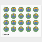 Eenvoudige dingen - Waterval Ronde Sticker (Vel)