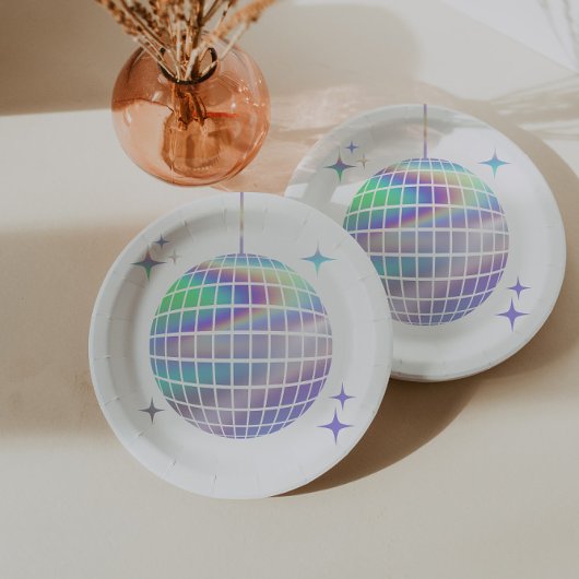 Eenvoudige Disco Ball Bachelorette Papieren Bordje