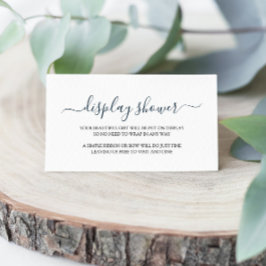 Eenvoudige DisplayShower-behuizing Informatiekaartje