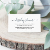 Eenvoudige DisplayShower-behuizing Informatiekaartje