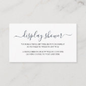 Eenvoudige DisplayShower-behuizing Informatiekaartje (Voorkant)