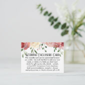 Eenvoudige DIY Custom Weddenschap Blush Pink Flora Informatiekaartje (Staand voorkant)