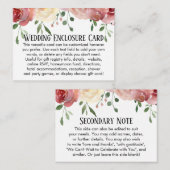 Eenvoudige DIY Custom Weddenschap Blush Pink Flora Informatiekaartje (Voorkant / Achterkant)