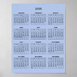 Eenvoudige Doch Elegante 2025 Agenda | Poster